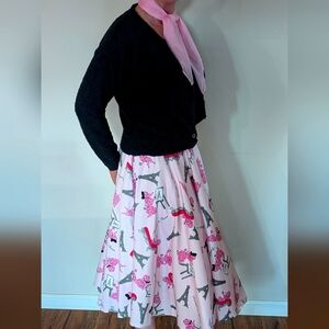 Vintage Bettie Page Poodle Skirt